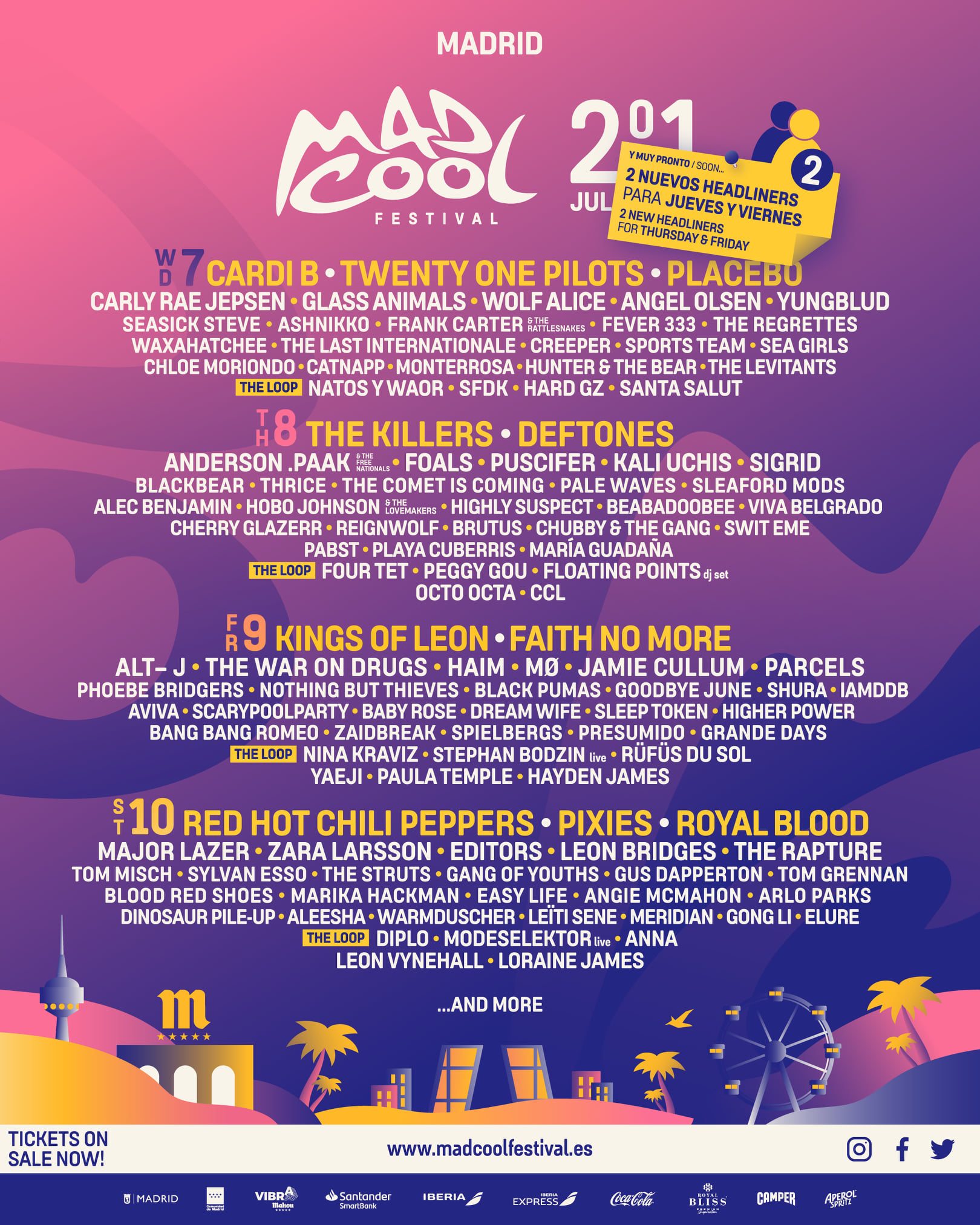 Nuevas confirmaciones Mad Cool Festival