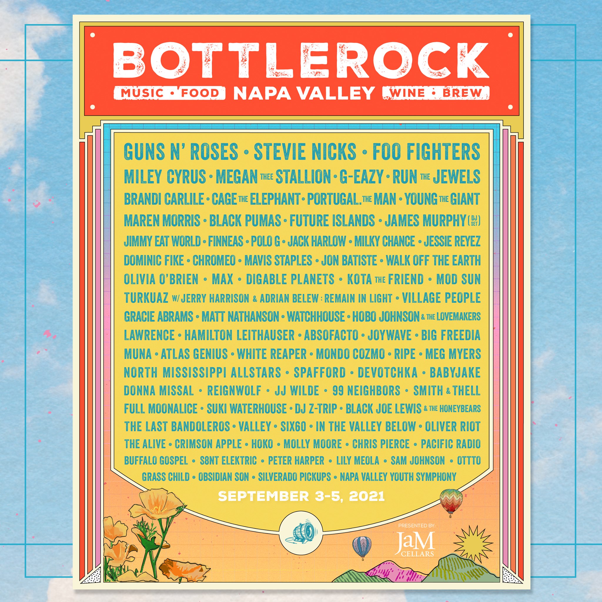 BottleRock Napa Valley con Guns N´Roses, Foo Fighters y muchos más